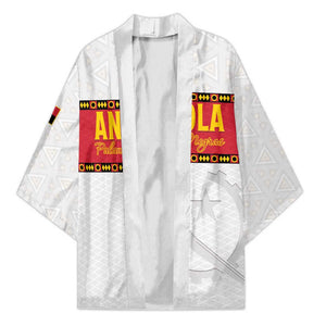 Custom Angola Football Kimono Avante Palancas Negras - White
