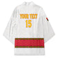Custom Angola Football Kimono Avante Palancas Negras - White