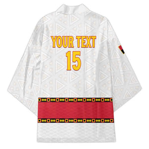 Custom Angola Football Kimono Avante Palancas Negras - White