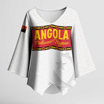Custom Angola Football Kimono Sleeve Blouse Avante Palancas Negras - White