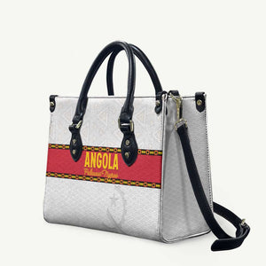Angola Football Leather Bag Avante Palancas Negras - White