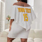 Afro Angola Football Custom Off Shoulder Short Dress Go Palancas Negras - African Pride