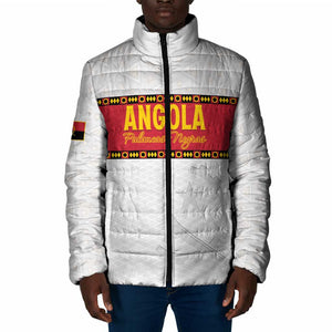 Custom Angola Football Padded Jacket Avante Palancas Negras - White