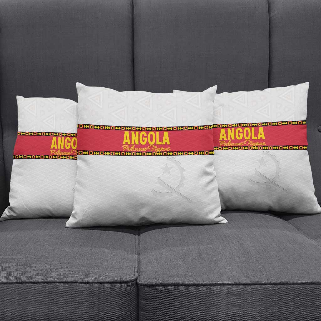 Angola Football Pillow Cover Avante Palancas Negras - White
