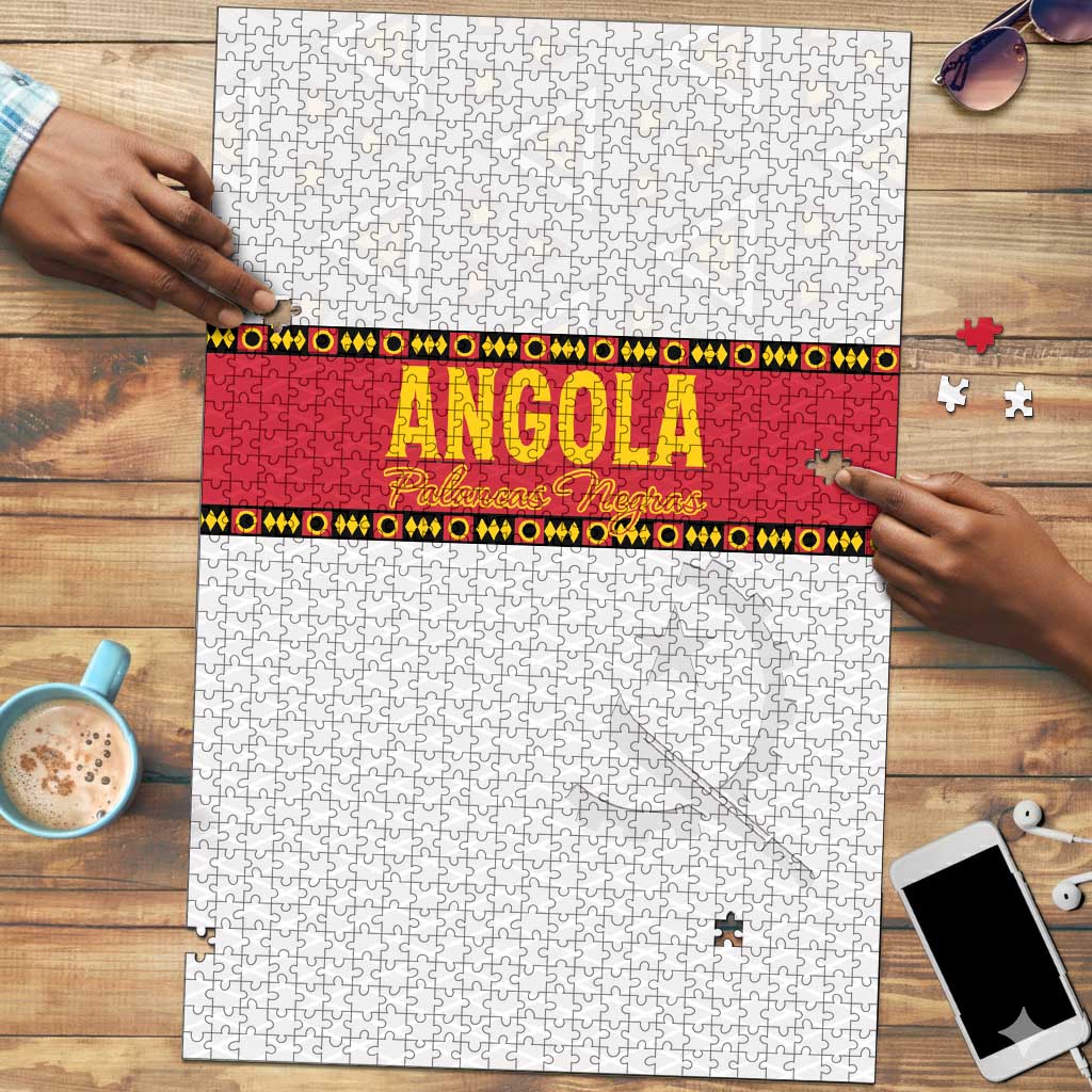 Angola Football Puzzle Avante Palancas Negras - White