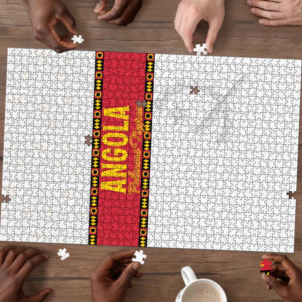 Angola Football Puzzle Avante Palancas Negras - White