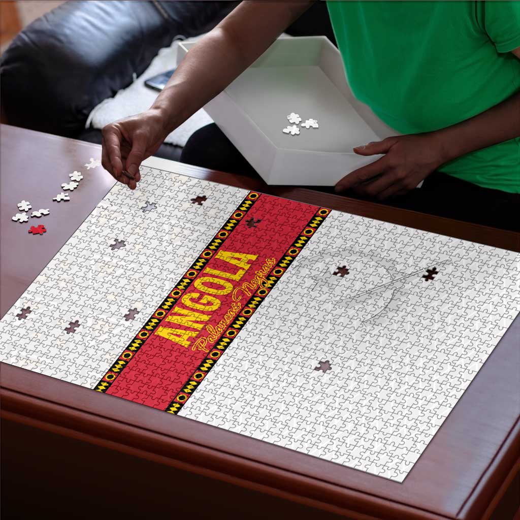 Angola Football Puzzle Avante Palancas Negras - White