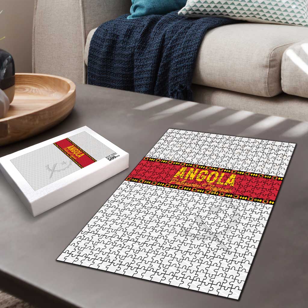 Angola Football Puzzle Avante Palancas Negras - White