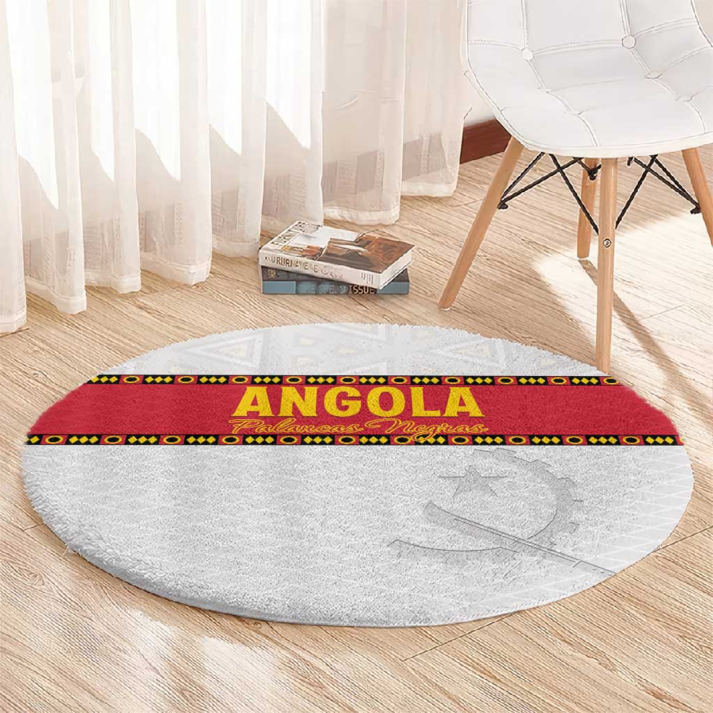 Afro Angola Football Round Carpet Go Palancas Negras - African Pride