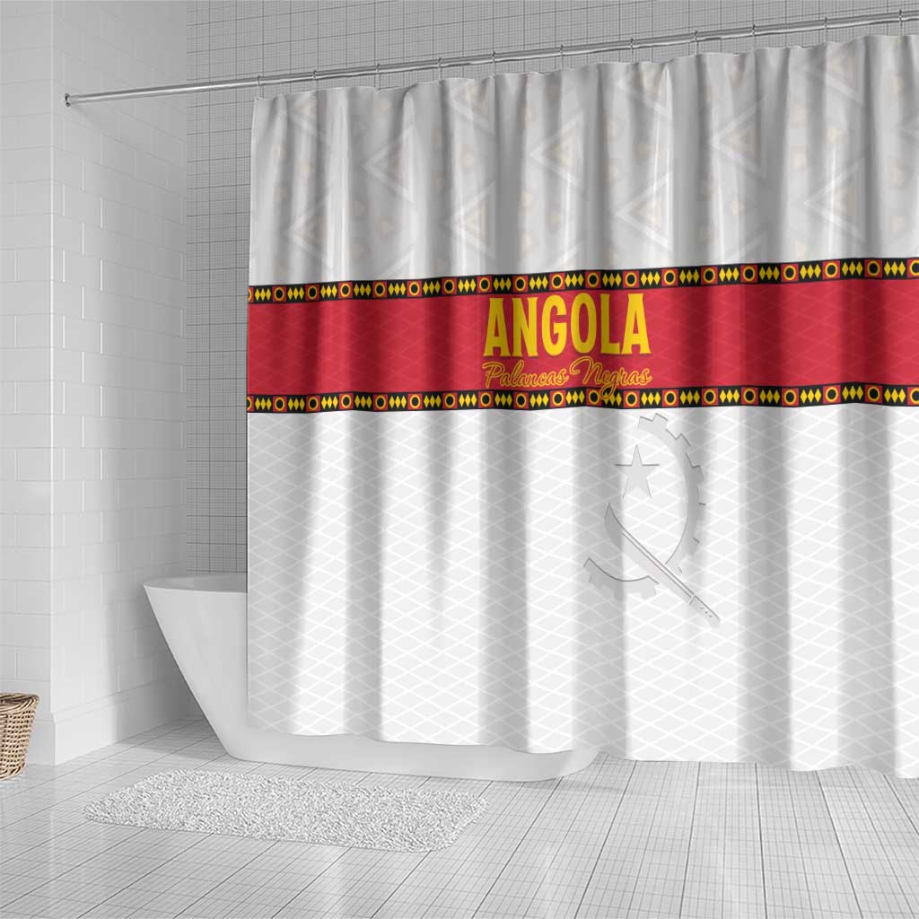 Afro Angola Football Shower Curtain Go Palancas Negras - African Pride