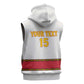 Afro Angola Football Custom Sleeveless Zip Hoodie Go Palancas Negras - African Pride