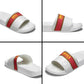 Angola Football Slide Sandals Avante Palancas Negras - White