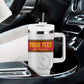 Afro Angola Football Custom Tumbler With Handle Go Palancas Negras - African Pride