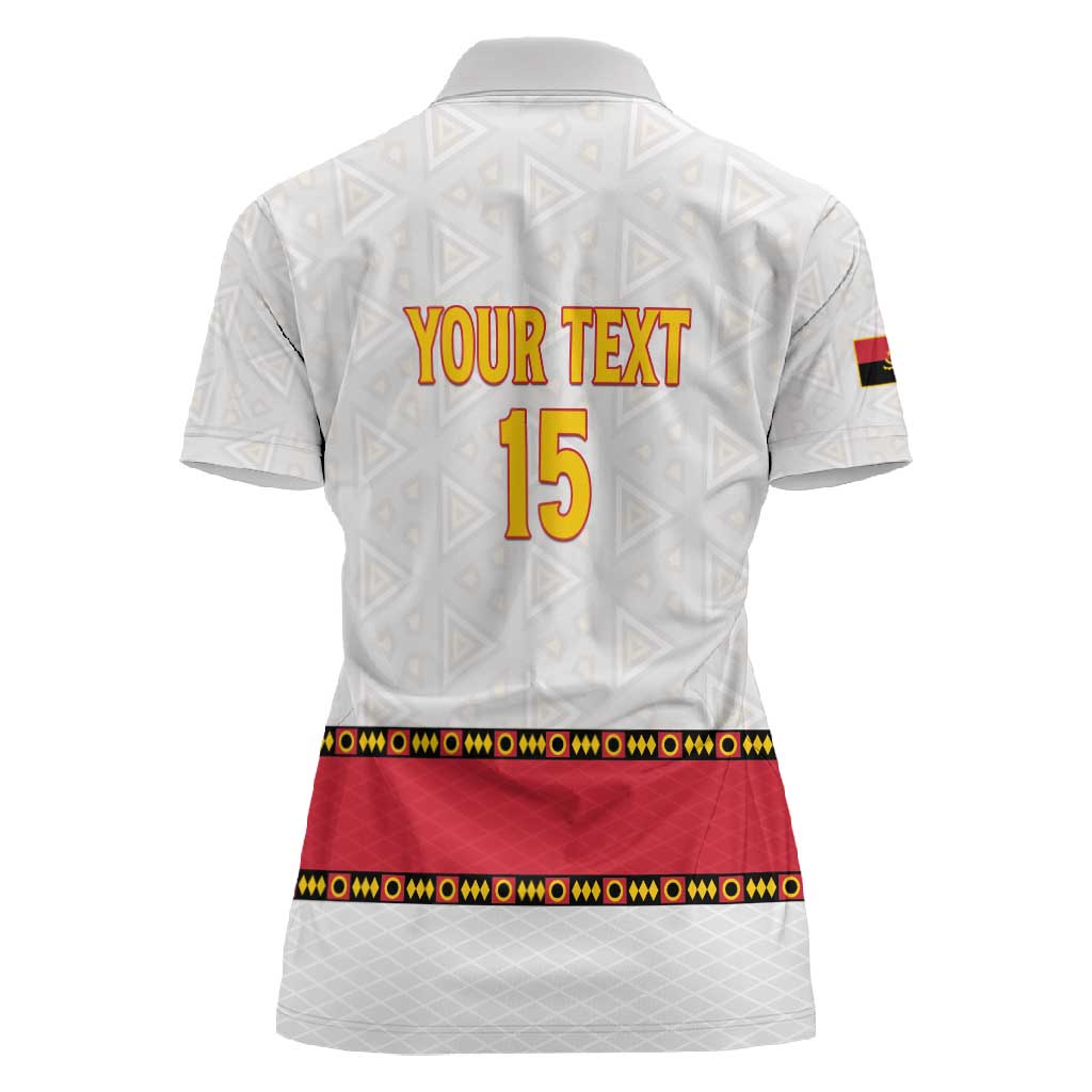 Afro Angola Football Custom Women Polo Shirt Go Palancas Negras - African Pride
