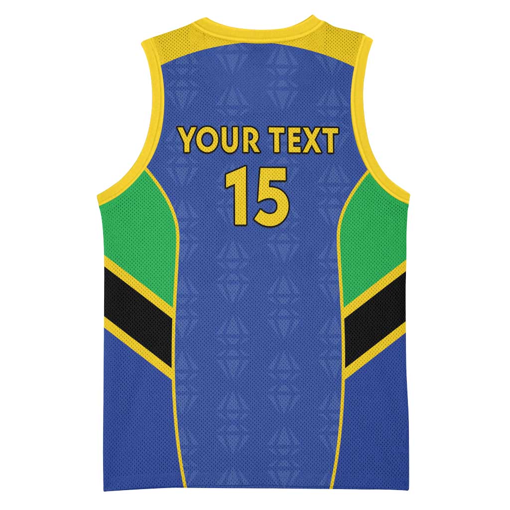 Afro Tanzania Football Custom Basketball Jersey Go Taifa Stars Go LT15