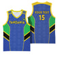Afro Tanzania Football Custom Basketball Jersey Go Taifa Stars Go LT15