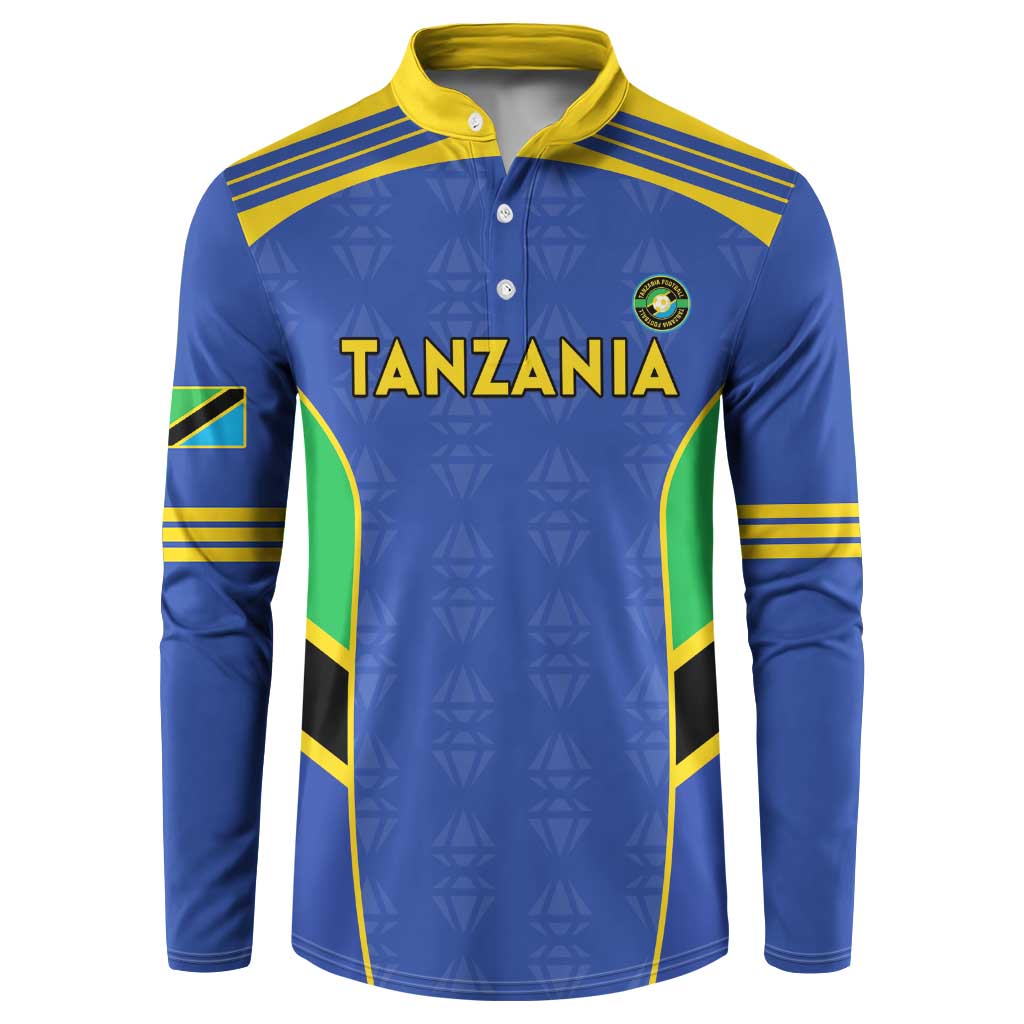 Custom Tanzania Football Button Sweatshirt Go Taifa Stars Go