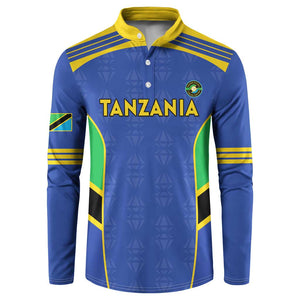 Custom Tanzania Football Button Sweatshirt Go Taifa Stars Go