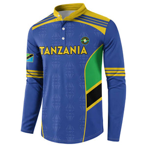 Custom Tanzania Football Button Sweatshirt Go Taifa Stars Go