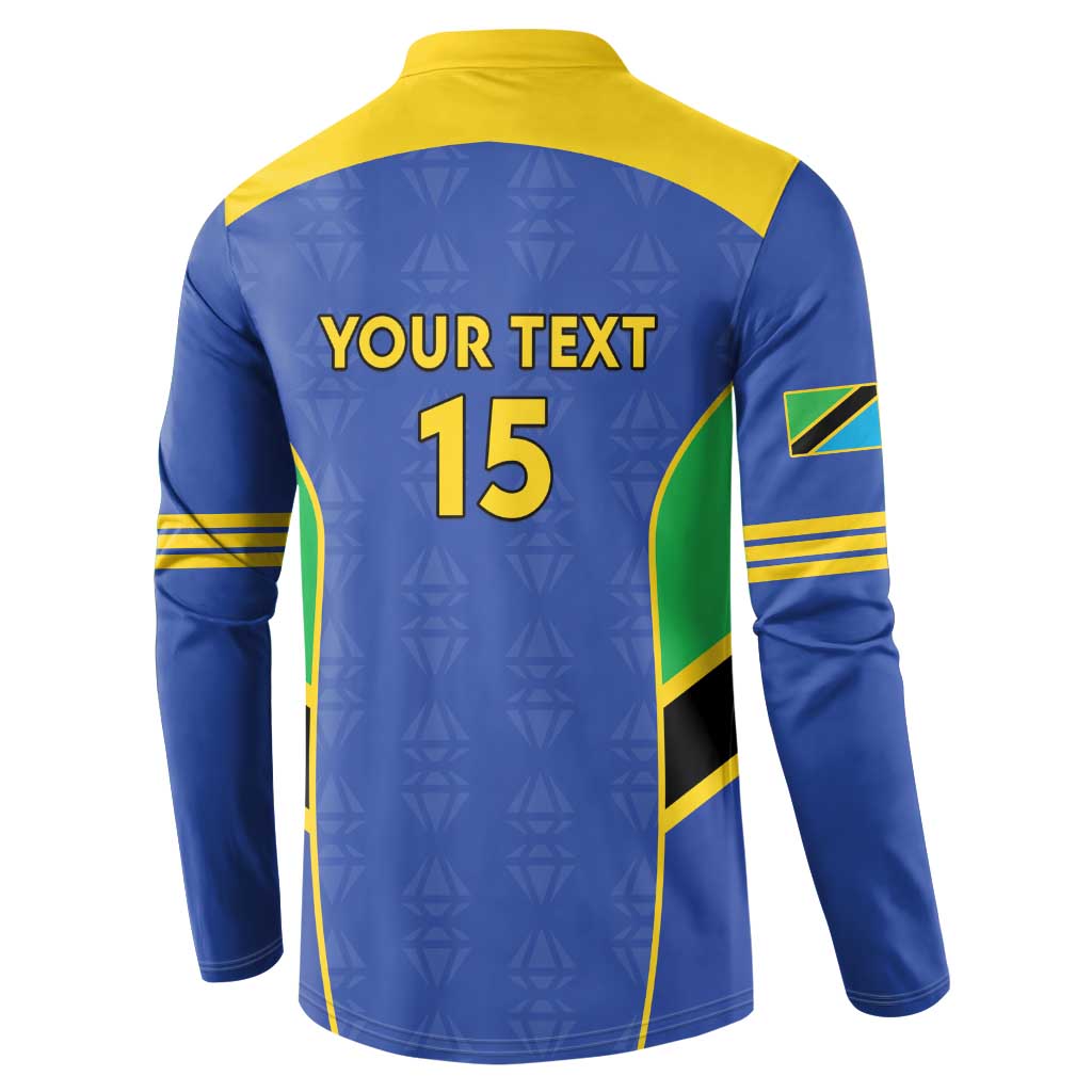 Custom Tanzania Football Button Sweatshirt Go Taifa Stars Go