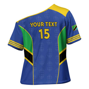 Custom Tanzania Football Cross Shoulder Shirt Go Taifa Stars Go