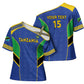 Custom Tanzania Football Cross Shoulder Shirt Go Taifa Stars Go