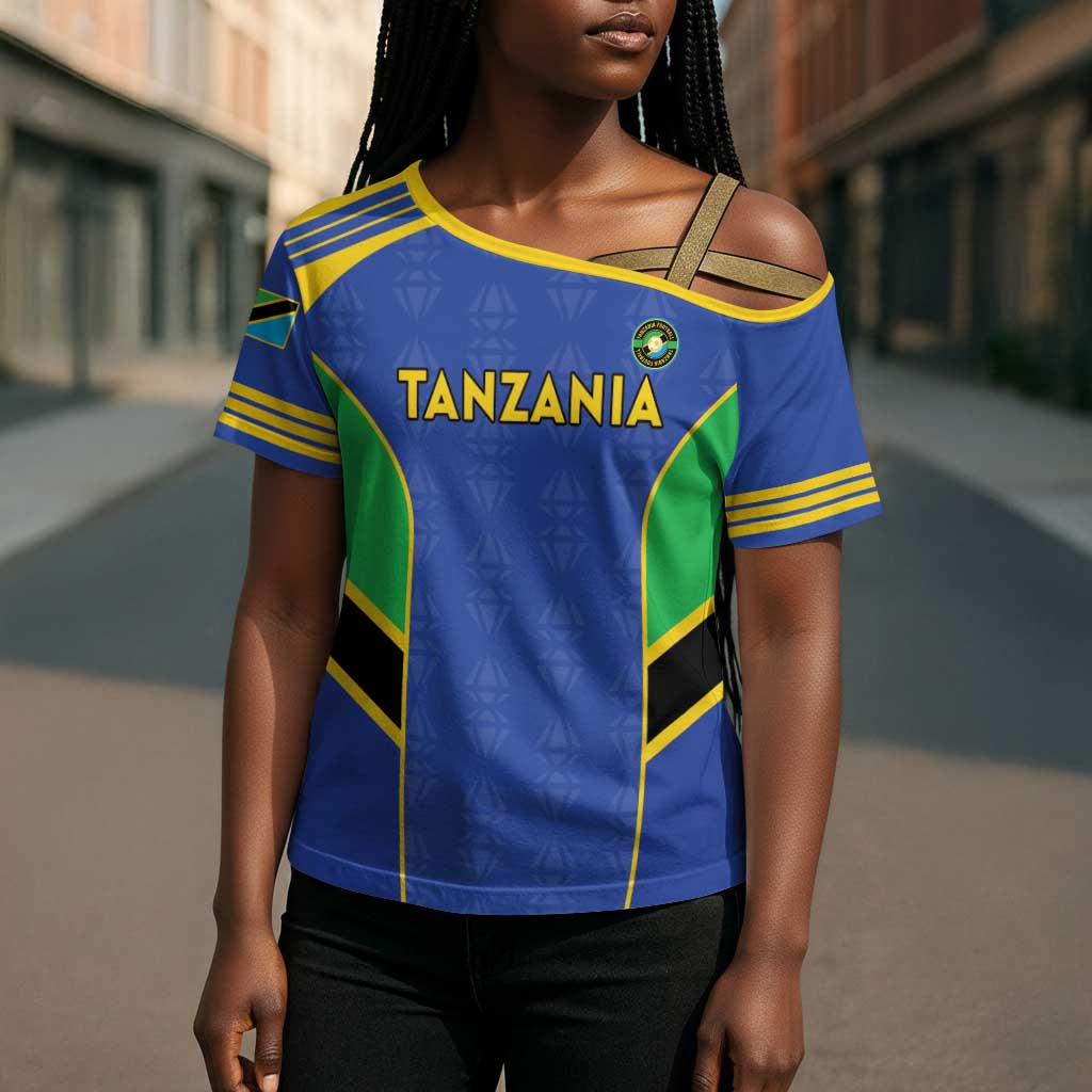Custom Tanzania Football Cross Shoulder Shirt Go Taifa Stars Go