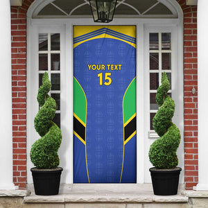 Custom Tanzania Football Door Cover Go Taifa Stars Go