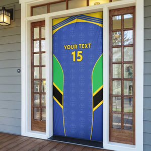 Custom Tanzania Football Door Cover Go Taifa Stars Go
