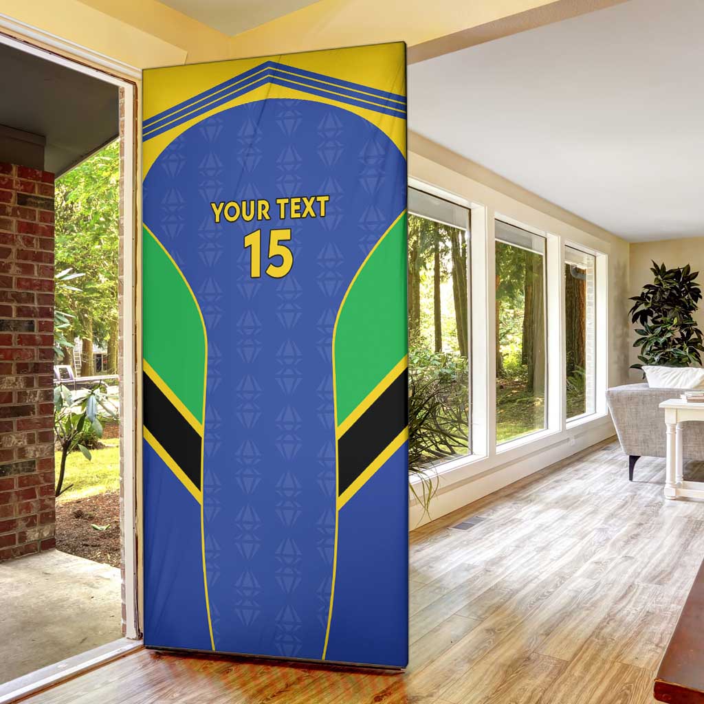 Custom Tanzania Football Door Cover Go Taifa Stars Go