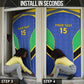 Custom Tanzania Football Door Cover Go Taifa Stars Go