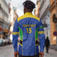 Afro Tanzania Football Custom Long Sleeve Button Shirt Go Taifa Stars Go - African Pride