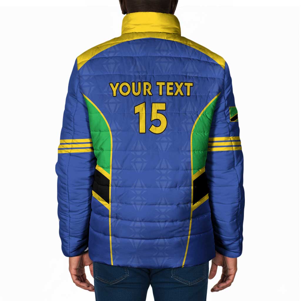 Custom Tanzania Football Padded Jacket Go Taifa Stars Go