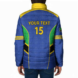 Custom Tanzania Football Padded Jacket Go Taifa Stars Go