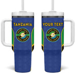 Afro Tanzania Football Custom Tumbler With Handle Go Taifa Stars Go - African Pride
