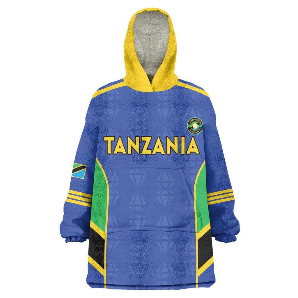 Afro Tanzania Football Custom Wearable Blanket Hoodie Go Taifa Stars Go - African Pride