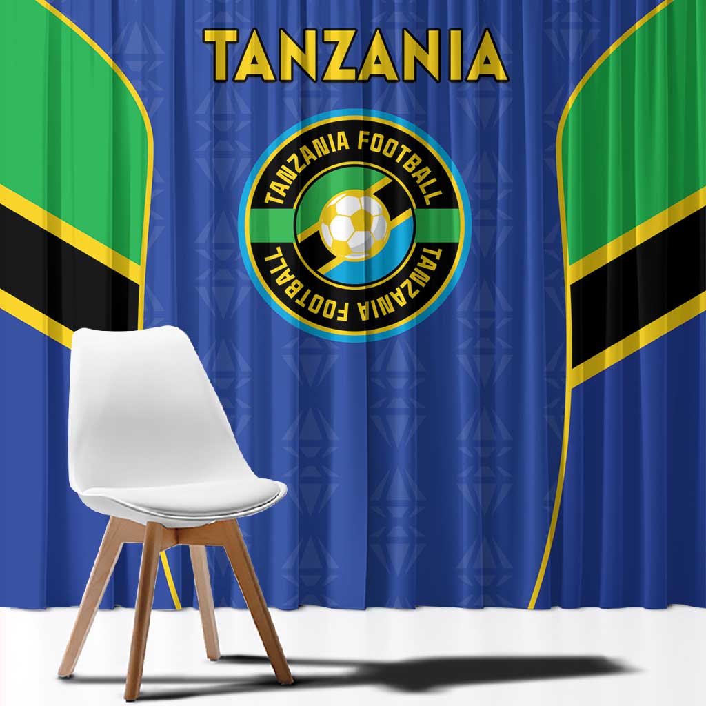 Afro Tanzania Football Window Curtain Go Taifa Stars Go - African Pride