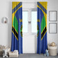 Afro Tanzania Football Window Curtain Go Taifa Stars Go - African Pride