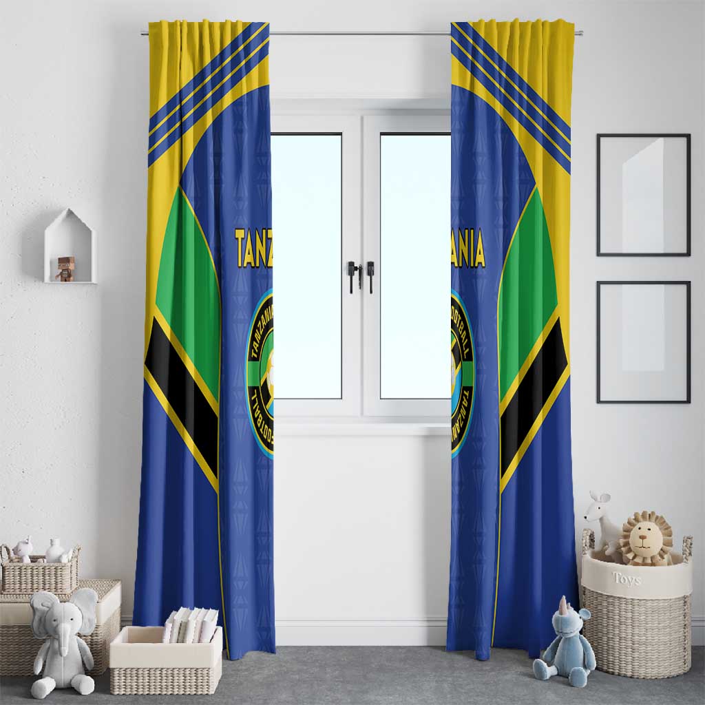 Afro Tanzania Football Window Curtain Go Taifa Stars Go - African Pride