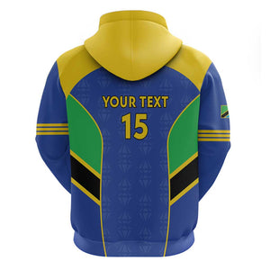 Afro Tanzania Football Custom Zip Hoodie Go Taifa Stars Go - African Pride