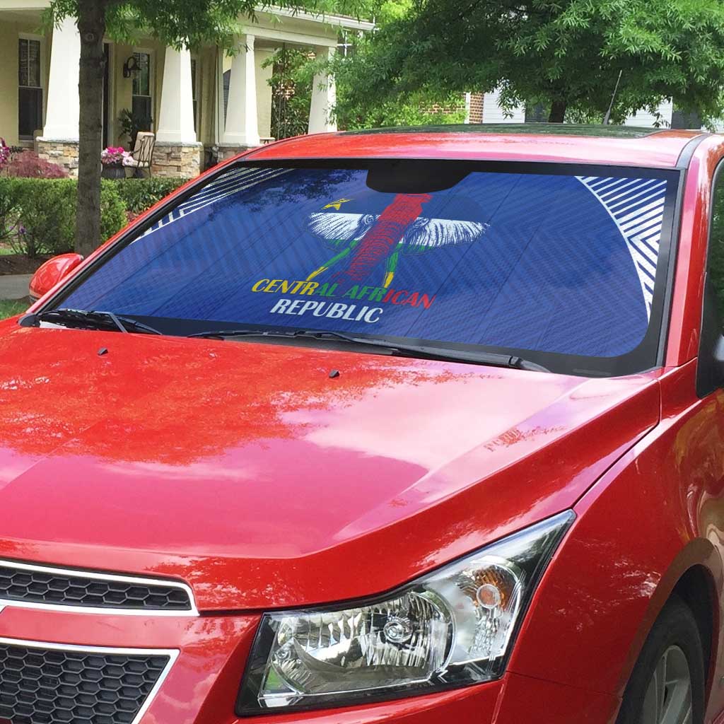 Central African Republic Football Auto Sun Shade Go Champions