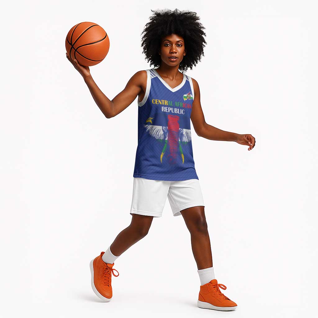 Afro Central African Republic Football Custom Basketball Jersey Go Champions LT15