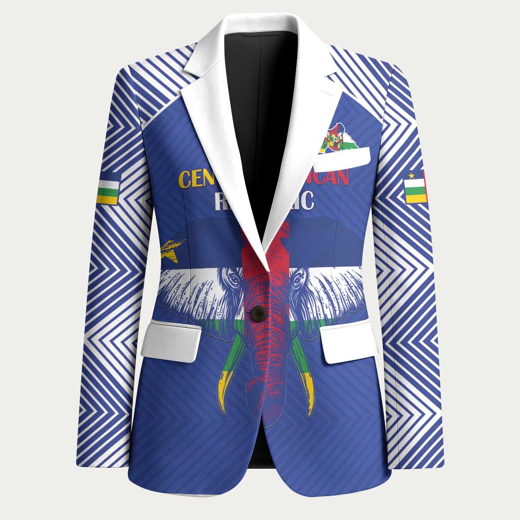 Custom Central African Republic Football Blazer Go Champions