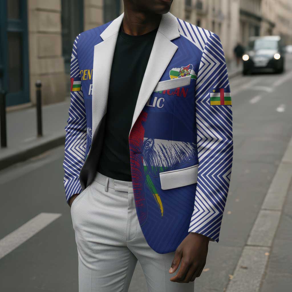Custom Central African Republic Football Blazer Go Champions