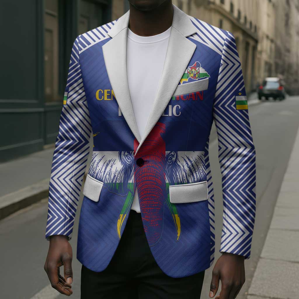 Custom Central African Republic Football Blazer Go Champions