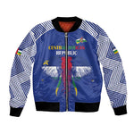 Afro Central African Republic Football Custom Bomber Jacket Go Champions - African Pride