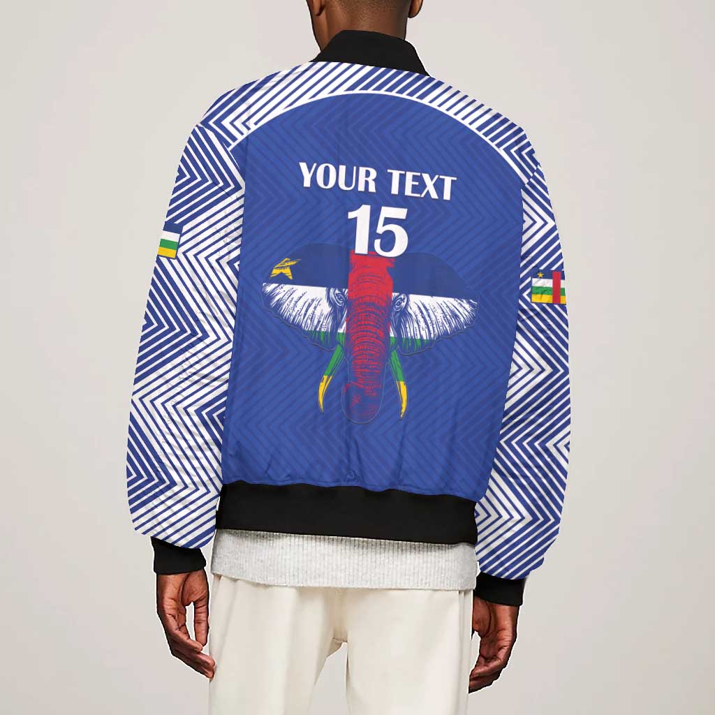 Afro Central African Republic Football Custom Bomber Jacket Go Champions - African Pride
