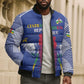 Custom Central African Republic Football Bomber Puffer Jacket Go Champions