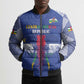Custom Central African Republic Football Bomber Puffer Jacket Go Champions