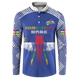 Custom Central African Republic Football Button Sweatshirt Go Champions